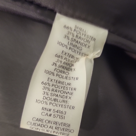 Calvin Klein Gray Brown Blazer Structured Suit Jacket - Picture 6 of 7